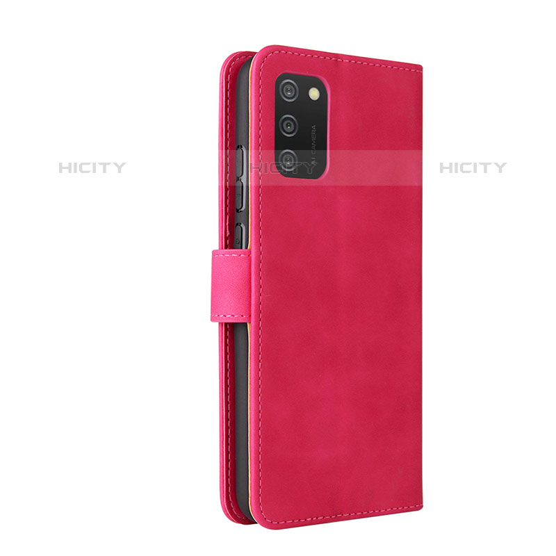 Coque Portefeuille Livre Cuir Etui Clapet L05Z pour Samsung Galaxy M02s Rose Rouge Plus