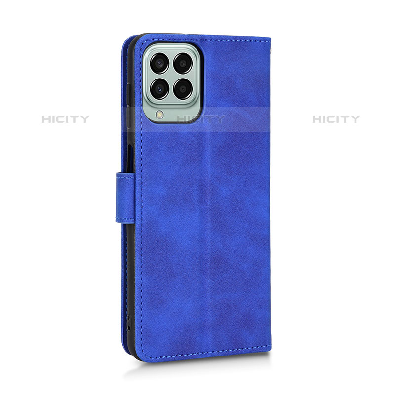 Coque Portefeuille Livre Cuir Etui Clapet L05Z pour Samsung Galaxy M33 5G Bleu Plus