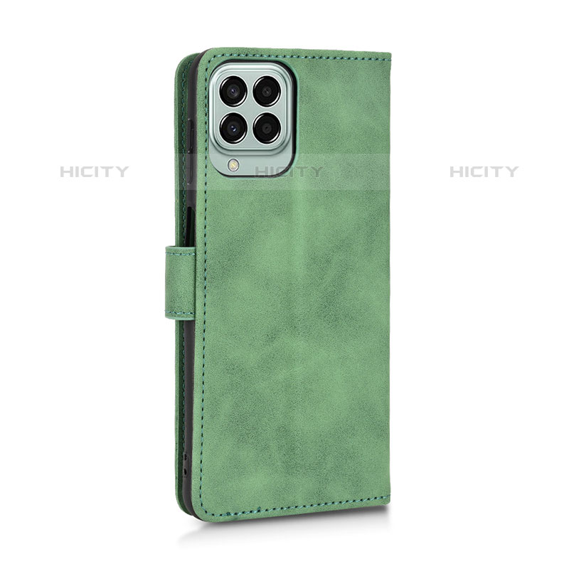 Coque Portefeuille Livre Cuir Etui Clapet L05Z pour Samsung Galaxy M33 5G Vert Plus