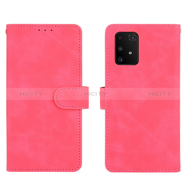 Coque Portefeuille Livre Cuir Etui Clapet L05Z pour Samsung Galaxy S10 Lite Rose Rouge Plus