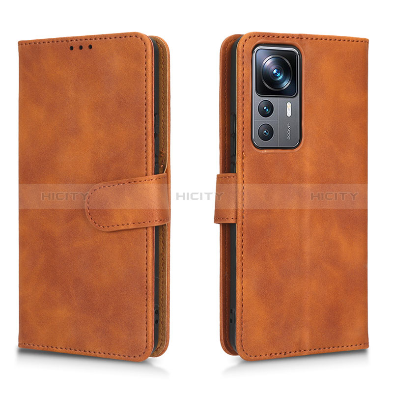 Coque Portefeuille Livre Cuir Etui Clapet L05Z pour Xiaomi Mi 12T 5G Marron Plus