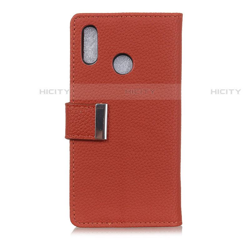 Coque Portefeuille Livre Cuir Etui Clapet L06 pour Asus Zenfone Max ZB555KL Vin Rouge Plus