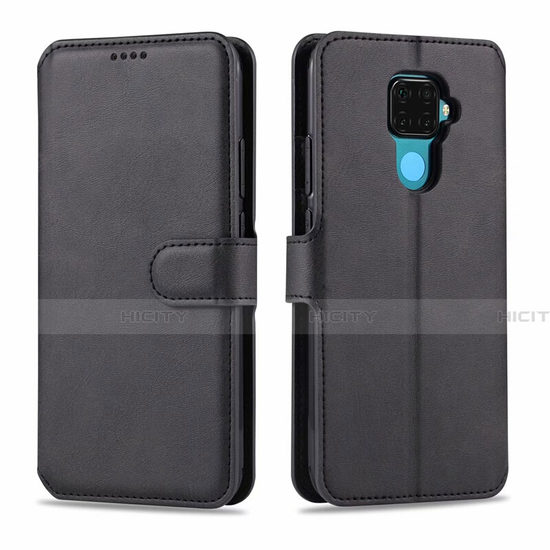 Coque Portefeuille Livre Cuir Etui Clapet L06 pour Huawei Mate 30 Lite Noir Plus