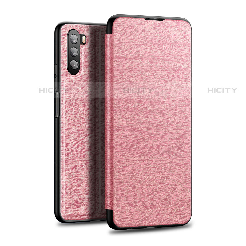 Coque Portefeuille Livre Cuir Etui Clapet L06 pour Huawei Mate 40 Lite 5G Or Rose Plus