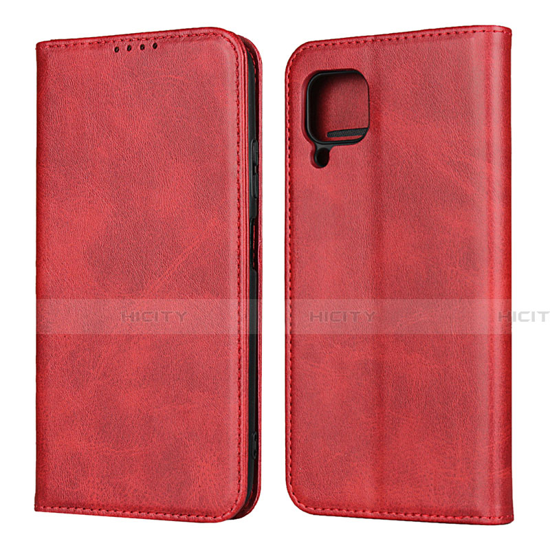 Coque Portefeuille Livre Cuir Etui Clapet L06 pour Huawei Nova 7i Rouge Plus