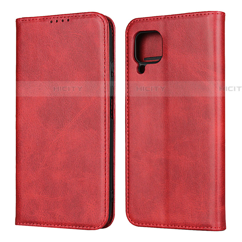 Coque Portefeuille Livre Cuir Etui Clapet L06 pour Huawei P40 Lite Rouge Plus