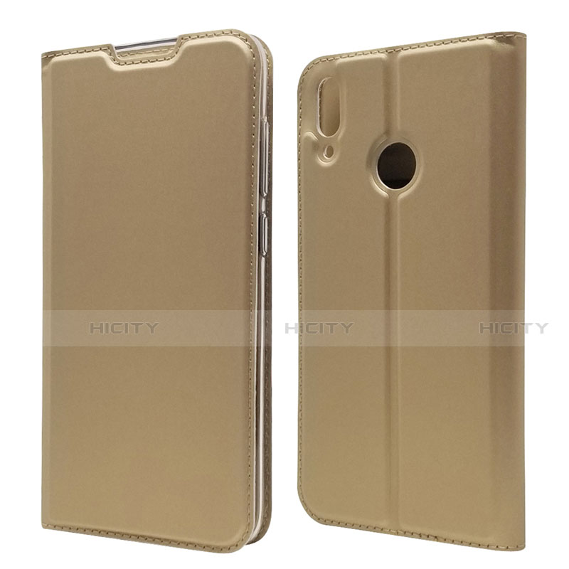 Coque Portefeuille Livre Cuir Etui Clapet L06 pour Huawei Y7 Pro (2019) Or Plus