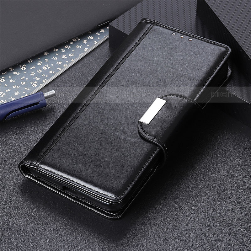 Coque Portefeuille Livre Cuir Etui Clapet L06 pour Huawei Y7p Noir Plus