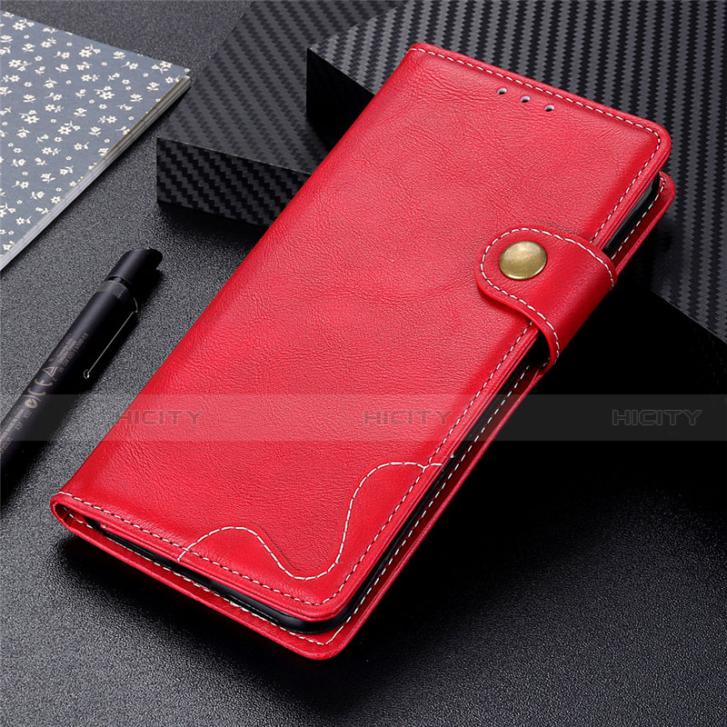 Coque Portefeuille Livre Cuir Etui Clapet L06 pour LG K41S Rouge Plus