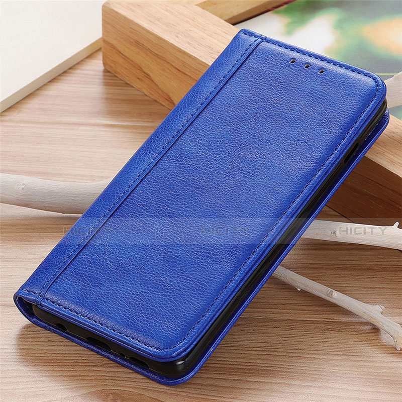 Coque Portefeuille Livre Cuir Etui Clapet L06 pour Motorola Moto G9 Power Bleu Plus