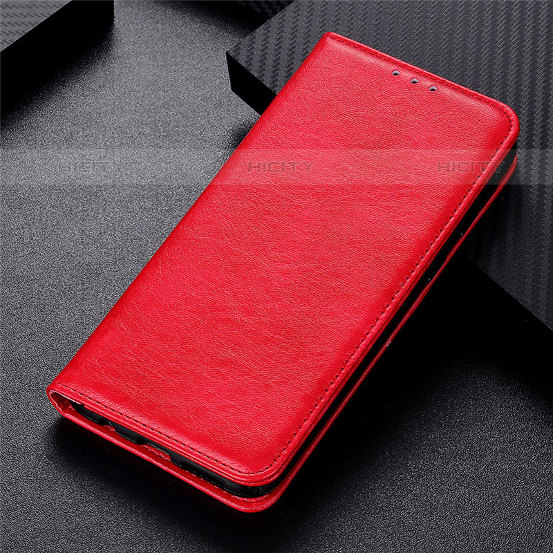 Coque Portefeuille Livre Cuir Etui Clapet L06 pour Oppo A11s Rouge Plus