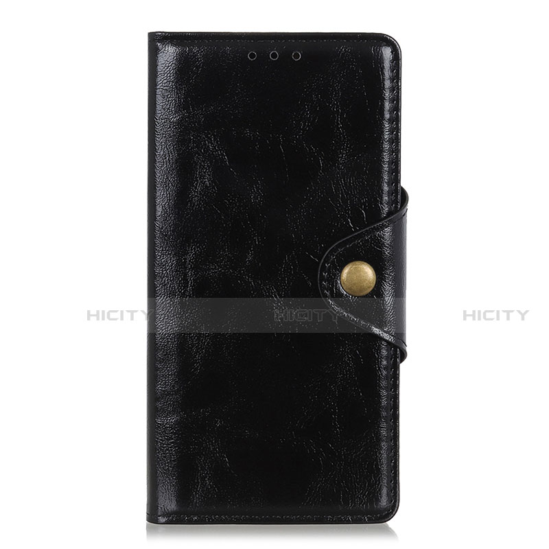 Coque Portefeuille Livre Cuir Etui Clapet L06 pour Oppo Reno4 4G Noir Plus