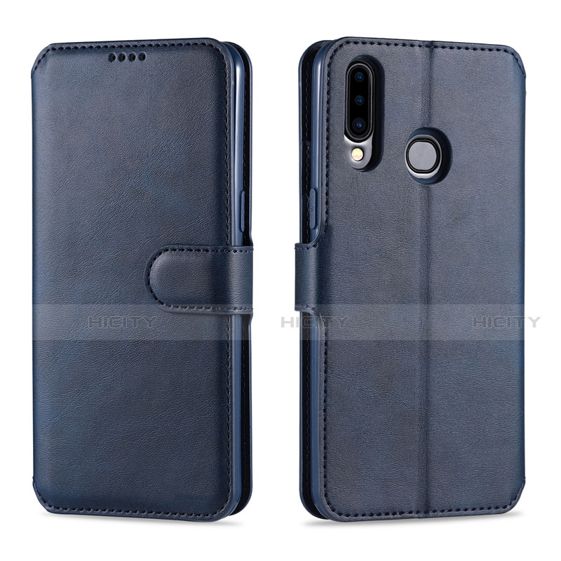 Coque Portefeuille Livre Cuir Etui Clapet L06 pour Samsung Galaxy A20s Bleu Plus