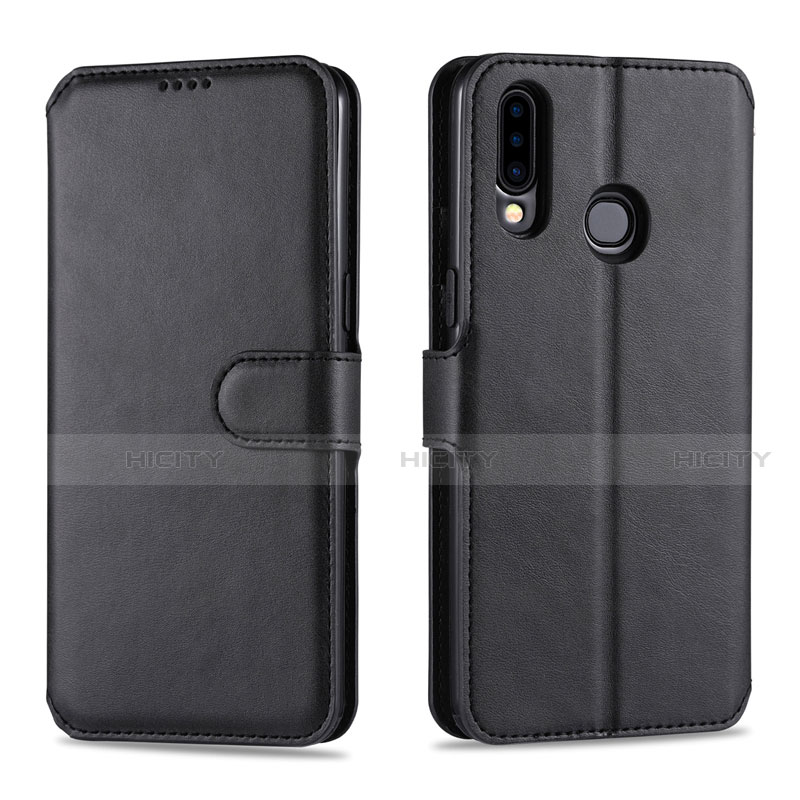 Coque Portefeuille Livre Cuir Etui Clapet L06 pour Samsung Galaxy A20s Noir Plus