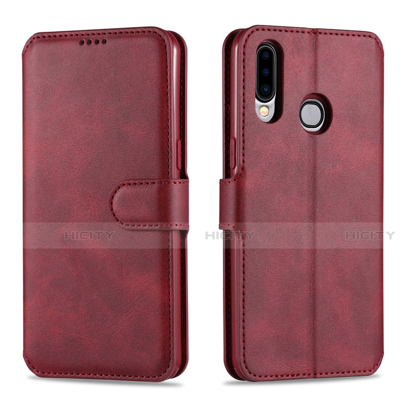 Coque Portefeuille Livre Cuir Etui Clapet L06 pour Samsung Galaxy A20s Rouge Plus