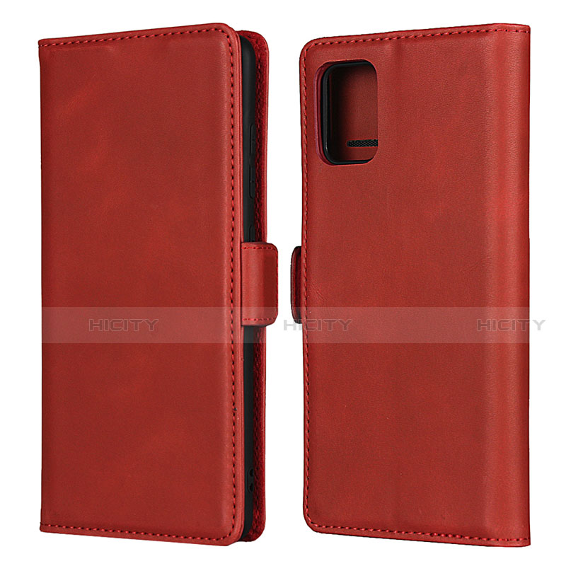 Coque Portefeuille Livre Cuir Etui Clapet L06 pour Samsung Galaxy A51 4G Rouge Plus