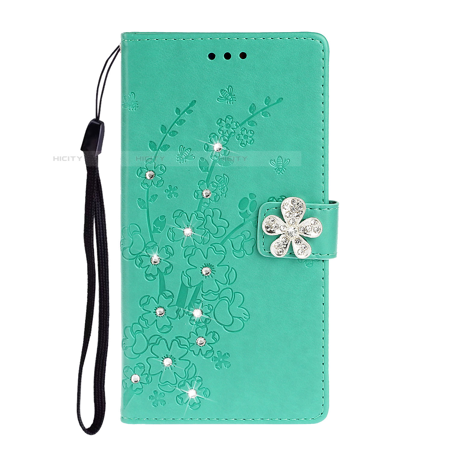 Coque Portefeuille Livre Cuir Etui Clapet L06 pour Samsung Galaxy A51 5G Vert Plus