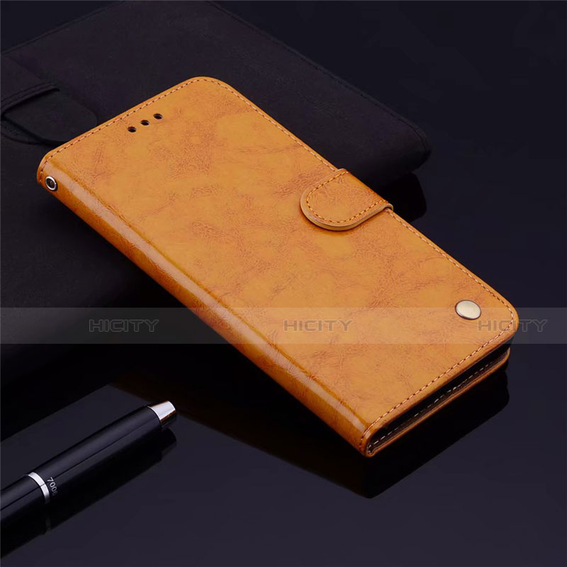 Coque Portefeuille Livre Cuir Etui Clapet L06 pour Samsung Galaxy M21s Orange Plus