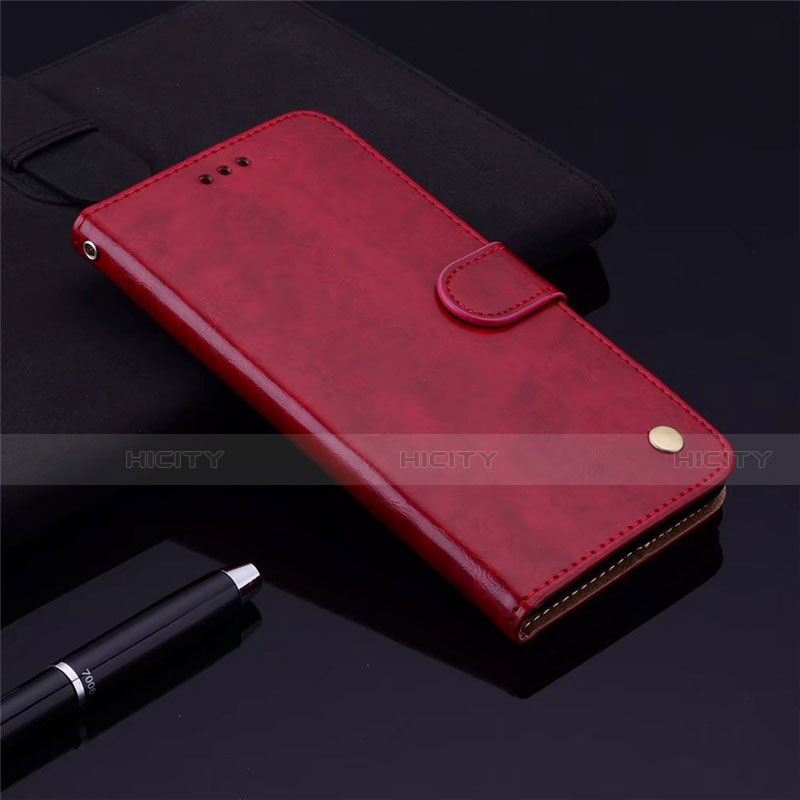 Coque Portefeuille Livre Cuir Etui Clapet L06 pour Samsung Galaxy M21s Rouge Plus