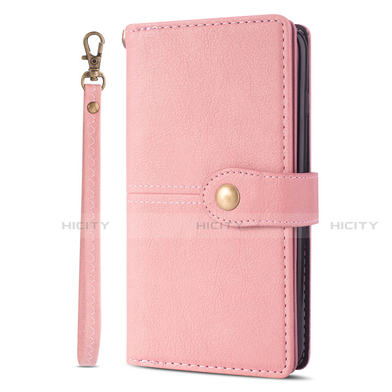 Coque Portefeuille Livre Cuir Etui Clapet L06 pour Samsung Galaxy S20 Plus 5G Or Rose Plus