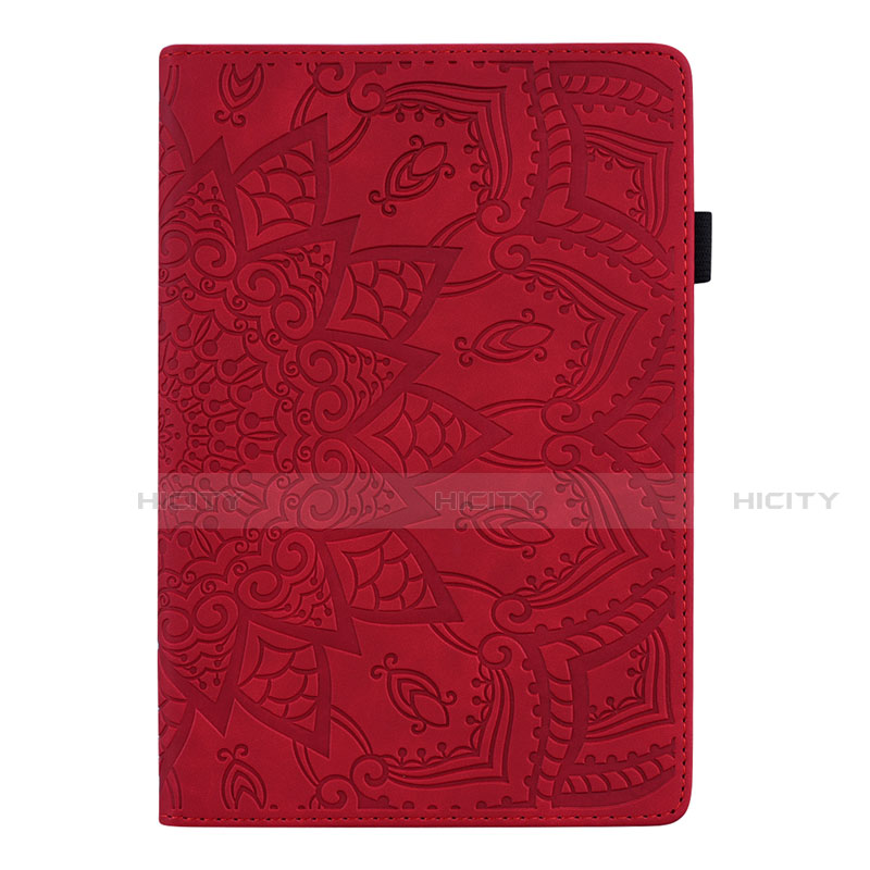 Coque Portefeuille Livre Cuir Etui Clapet L06 pour Samsung Galaxy Tab S6 Lite 10.4 SM-P610 Rouge Plus