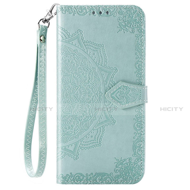 Coque Portefeuille Livre Cuir Etui Clapet L06 pour Vivo V20 Pro 5G Pastel Vert Plus