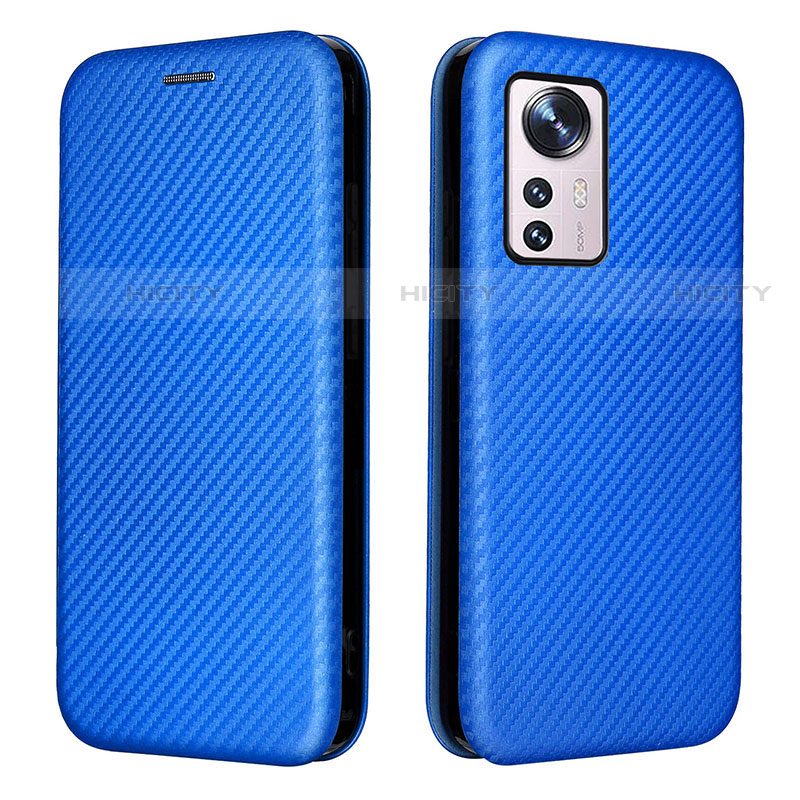 Coque Portefeuille Livre Cuir Etui Clapet L06 pour Xiaomi Mi 12S 5G Bleu Plus