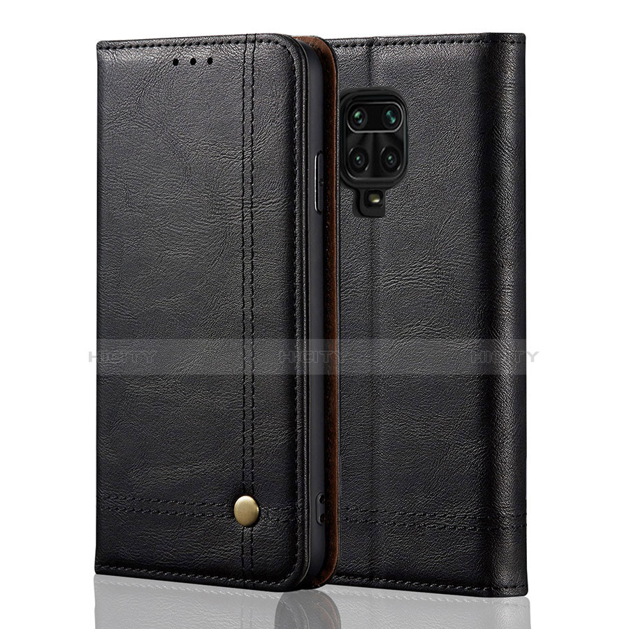 Coque Portefeuille Livre Cuir Etui Clapet L06 pour Xiaomi Poco M2 Pro Noir Plus