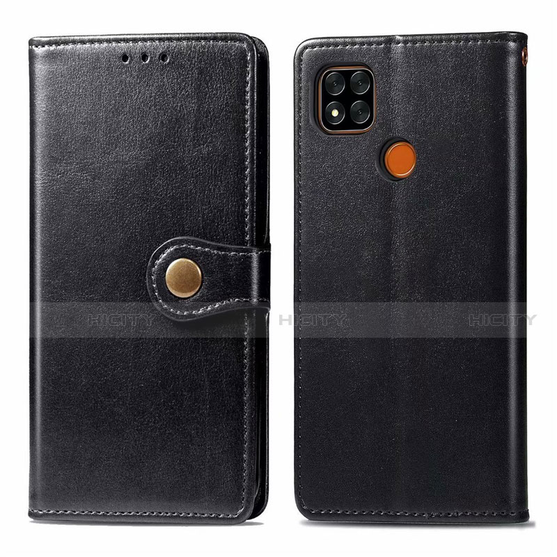 Coque Portefeuille Livre Cuir Etui Clapet L06 pour Xiaomi Redmi 9C NFC Noir Plus