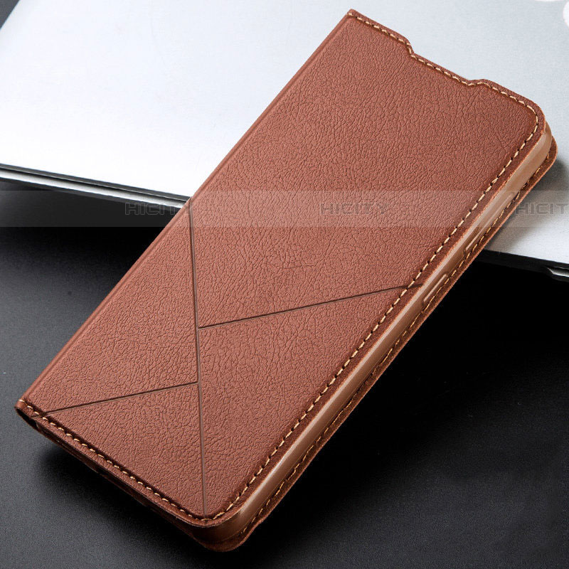 Coque Portefeuille Livre Cuir Etui Clapet L06 pour Xiaomi Redmi K30 4G Marron Plus