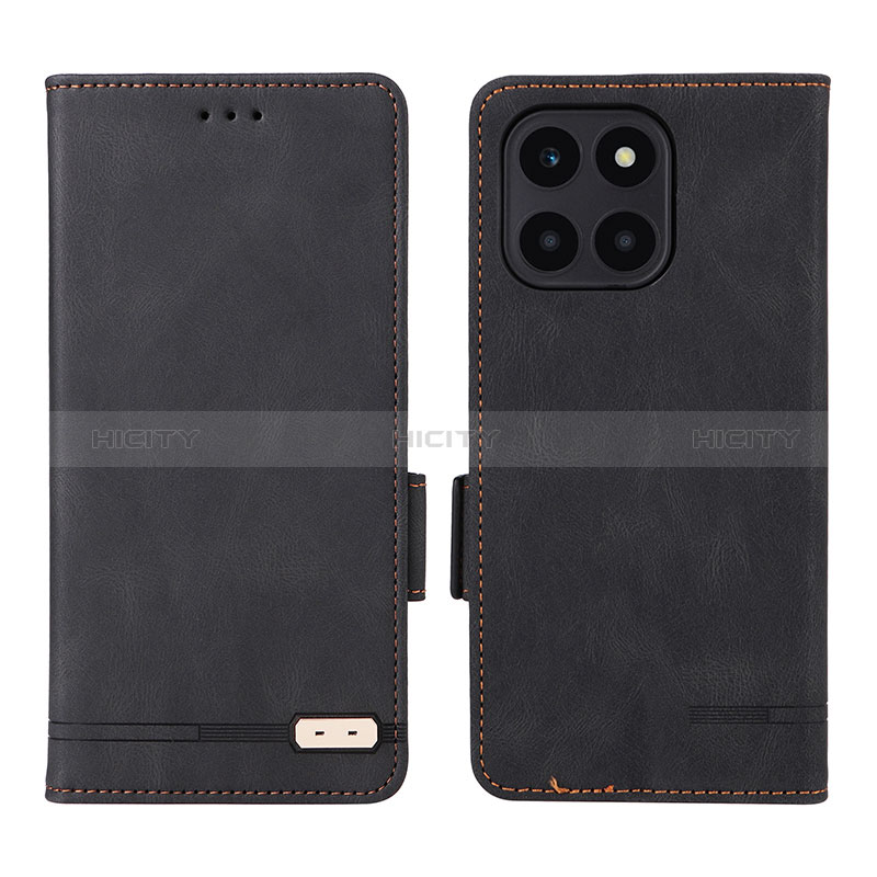 Coque Portefeuille Livre Cuir Etui Clapet L06Z pour Huawei Honor X8b Noir Plus