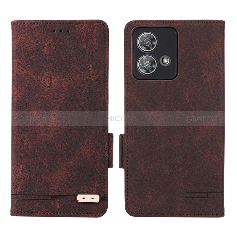 Coque Portefeuille Livre Cuir Etui Clapet L06Z pour Motorola Moto Edge 40 Neo 5G Marron Plus