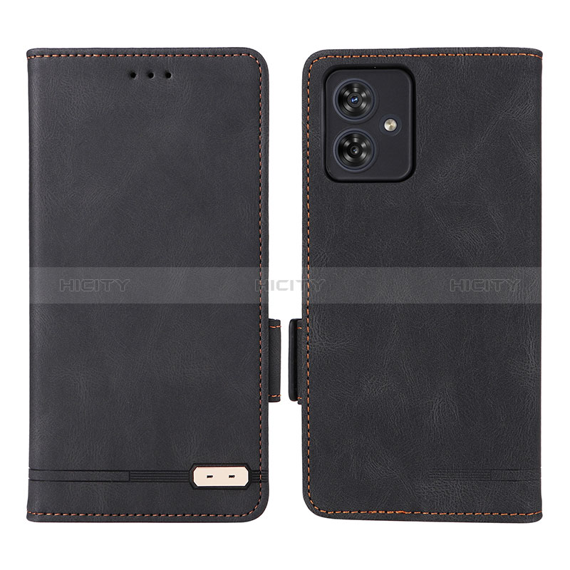 Coque Portefeuille Livre Cuir Etui Clapet L06Z pour Motorola Moto G54 5G Noir Plus