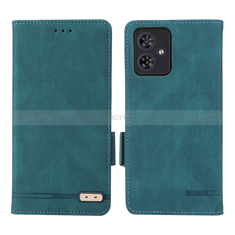 Coque Portefeuille Livre Cuir Etui Clapet L06Z pour Motorola Moto G54 5G Vert Plus