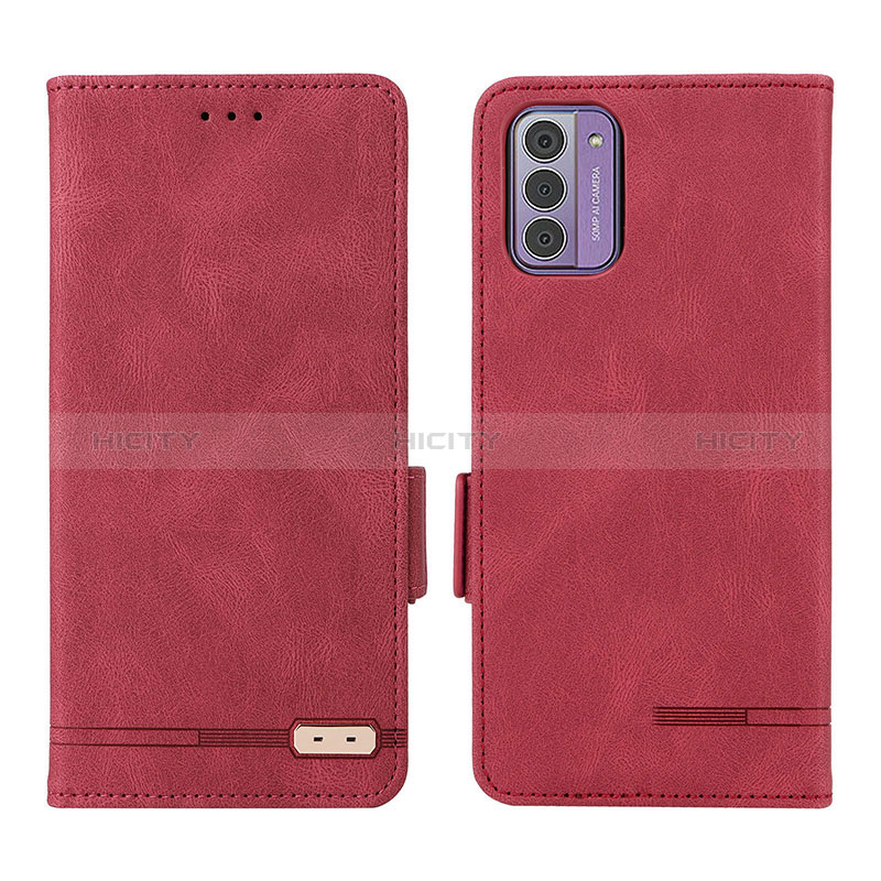 Coque Portefeuille Livre Cuir Etui Clapet L06Z pour Nokia G310 5G Rouge Plus