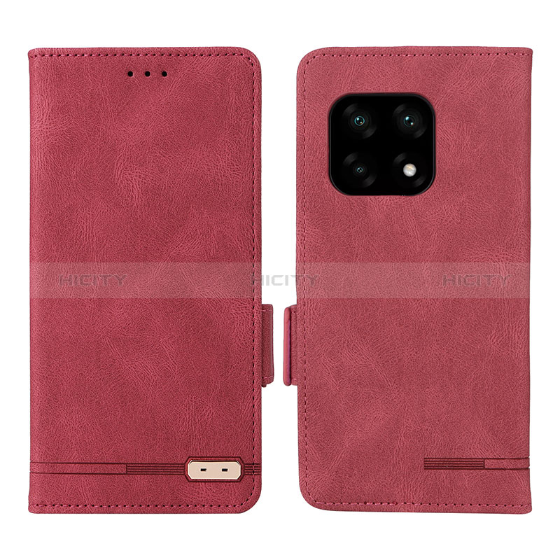 Coque Portefeuille Livre Cuir Etui Clapet L06Z pour OnePlus 10 Pro 5G Rouge Plus