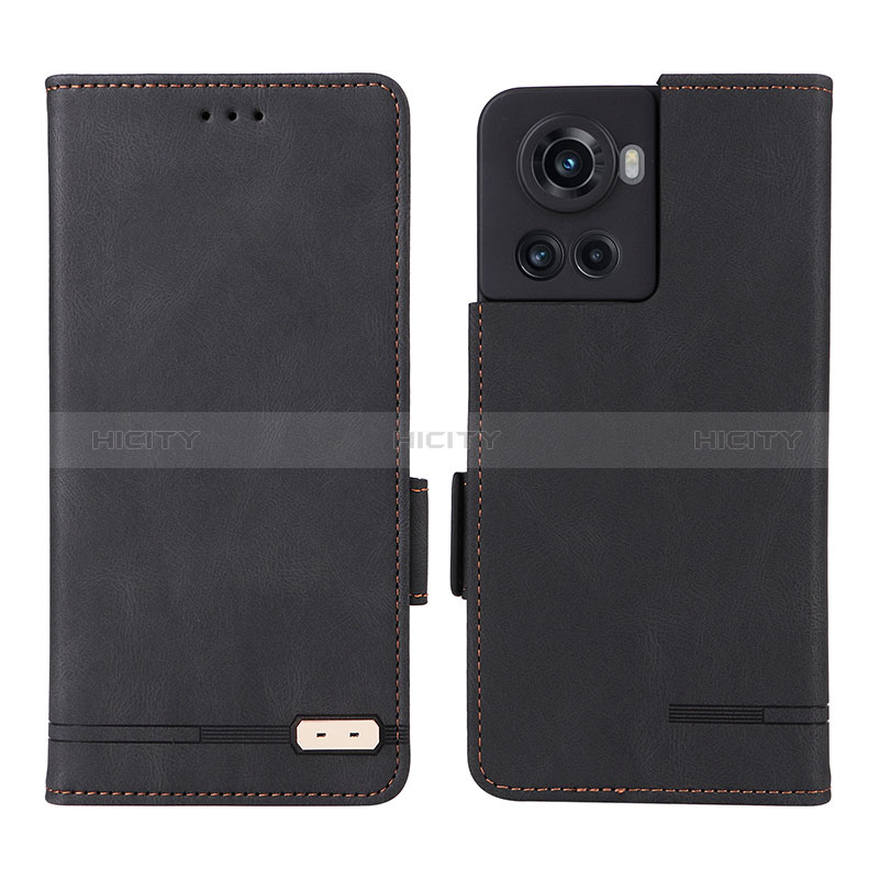 Coque Portefeuille Livre Cuir Etui Clapet L06Z pour OnePlus 10R 5G Noir Plus