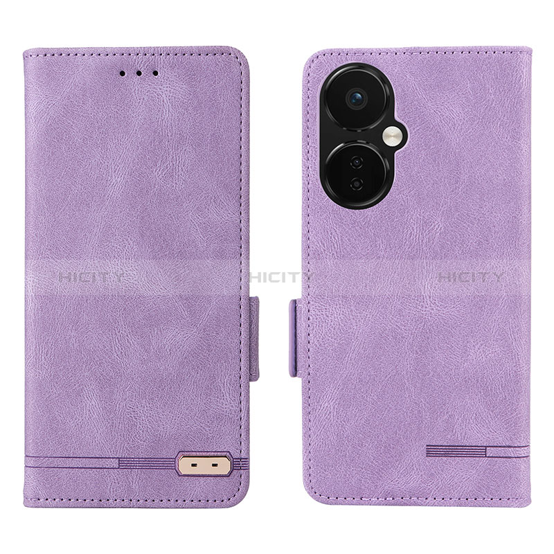 Coque Portefeuille Livre Cuir Etui Clapet L06Z pour OnePlus Nord N30 5G Violet Plus