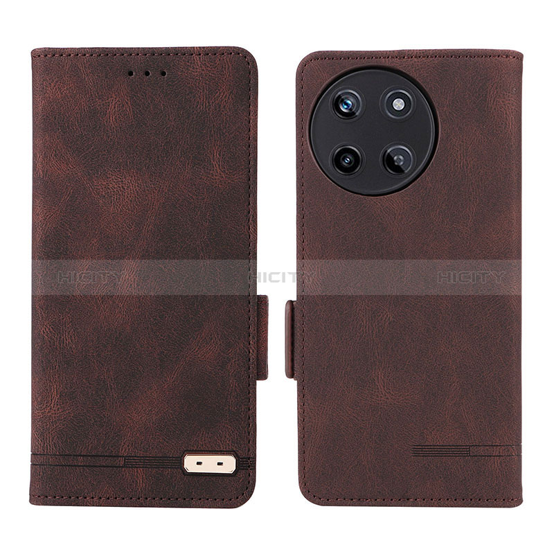 Coque Portefeuille Livre Cuir Etui Clapet L06Z pour Realme 11 4G Marron Plus