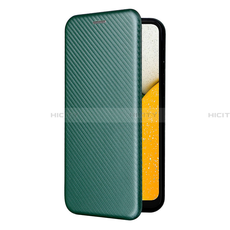 Coque Portefeuille Livre Cuir Etui Clapet L06Z pour Samsung Galaxy A03 Core Vert Plus