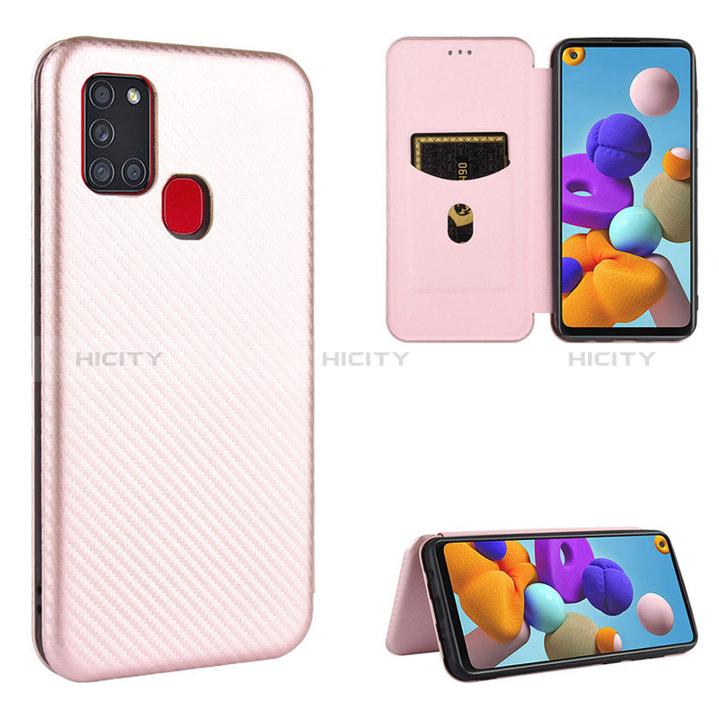 Coque Portefeuille Livre Cuir Etui Clapet L06Z pour Samsung Galaxy A21s Plus