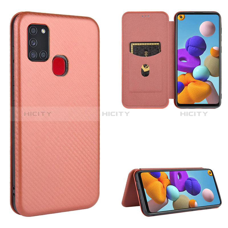 Coque Portefeuille Livre Cuir Etui Clapet L06Z pour Samsung Galaxy A21s Plus