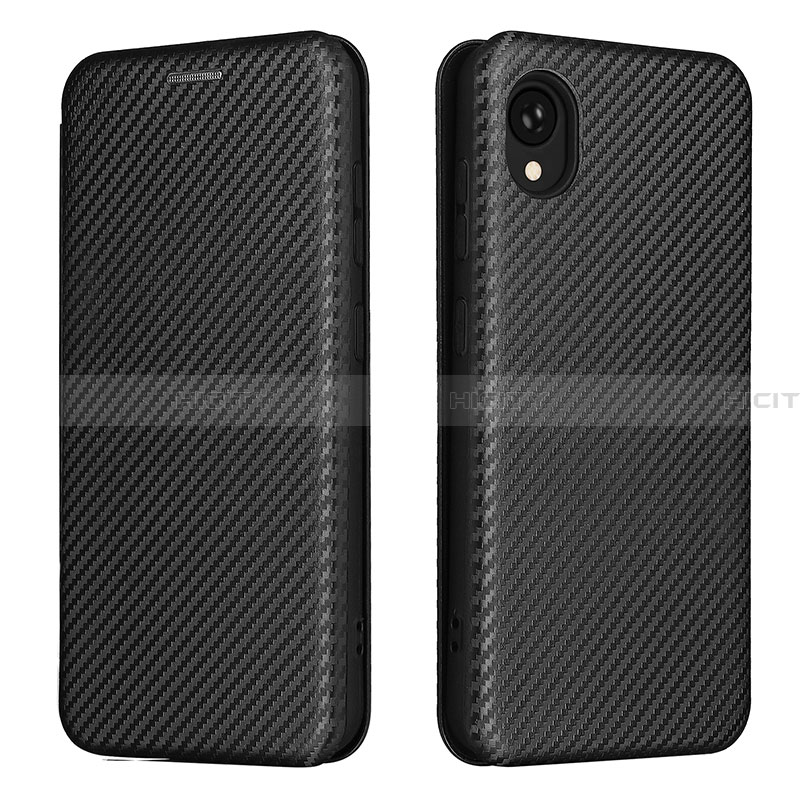 Coque Portefeuille Livre Cuir Etui Clapet L06Z pour Samsung Galaxy A22 5G SC-56B Noir Plus