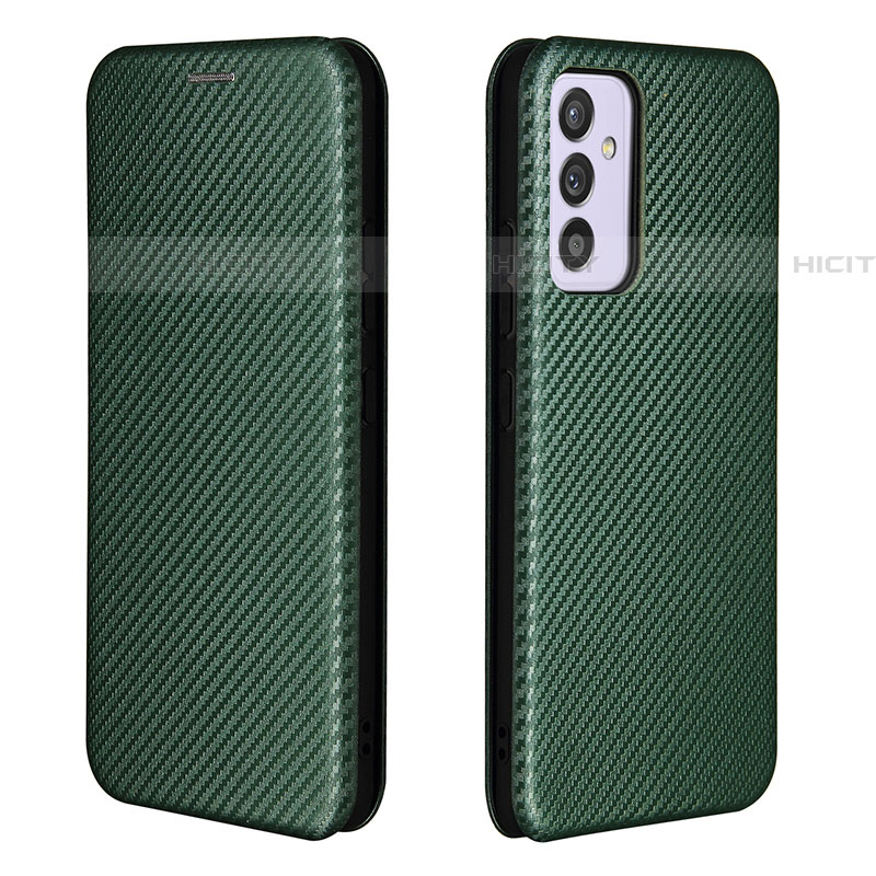 Coque Portefeuille Livre Cuir Etui Clapet L06Z pour Samsung Galaxy A24 4G Vert Plus