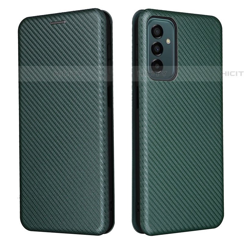 Coque Portefeuille Livre Cuir Etui Clapet L06Z pour Samsung Galaxy F23 5G Vert Plus