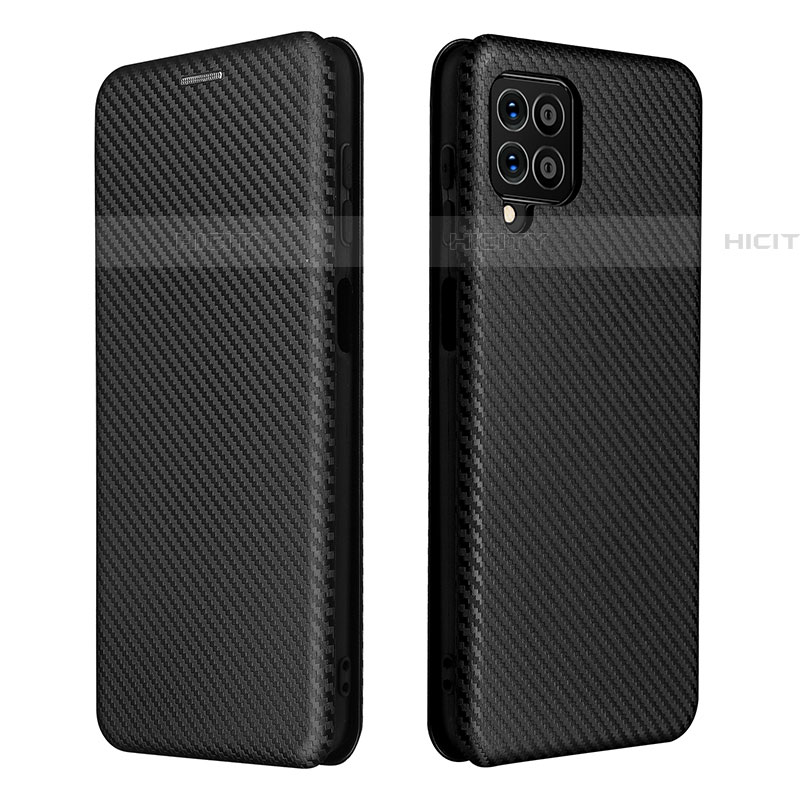 Coque Portefeuille Livre Cuir Etui Clapet L06Z pour Samsung Galaxy F62 5G Noir Plus