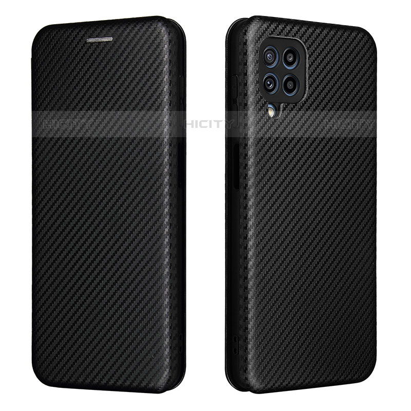 Coque Portefeuille Livre Cuir Etui Clapet L06Z pour Samsung Galaxy M32 4G Noir Plus