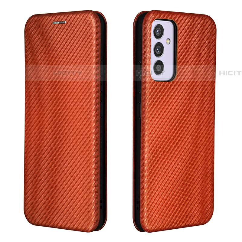 Coque Portefeuille Livre Cuir Etui Clapet L06Z pour Samsung Galaxy M34 5G Marron Plus