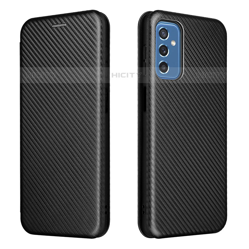 Coque Portefeuille Livre Cuir Etui Clapet L06Z pour Samsung Galaxy M52 5G Noir Plus