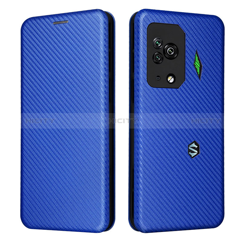 Coque Portefeuille Livre Cuir Etui Clapet L06Z pour Xiaomi Black Shark 5 Pro 5G Bleu Plus